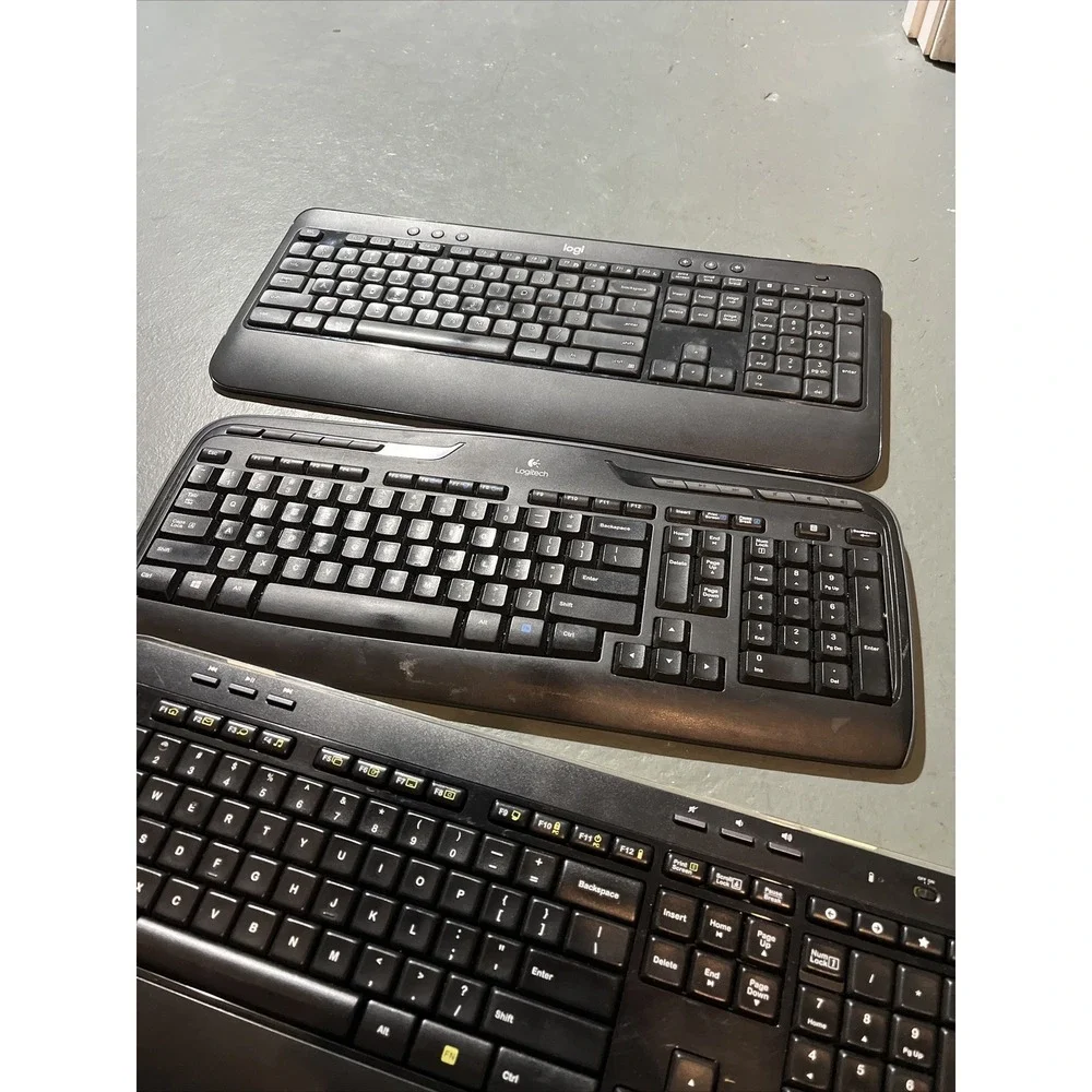 Logitech K850, K520, K330, K540, K530 PC Keyboard BUNDLE ! 5 PIECE CRAZY LOT !